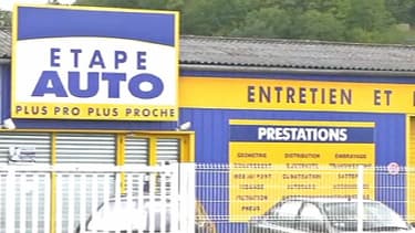 Le garage de Terrasson où a été découvert l'enfant.