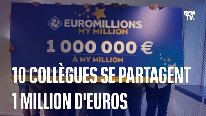 Paris: 10 collègues ouvriers remportent 1 million d'euros à l'Euromillions