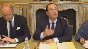François Hollande à l'Elysée, vendredi.