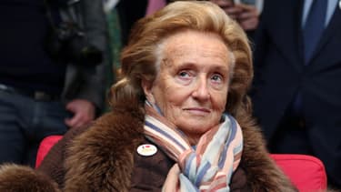 Bernadette Chirac à l'occasion du 25e anniversaire des pièces jaunes à Bordeaux le 5 février 2014.