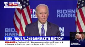 Joe Biden: "Je travaillerai aussi dur pour ceux qui ont voté contre moi que pour ceux qui ont voté pour moi"