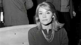 L'actrice Françoise Brion lors de la répétition de la pièce "Un château en Suède" de Françoise Sagan au Théâtre du Gymnase à Paris le 29 janvier 1960