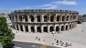 Les arènes de Nîmes, en mai 2018