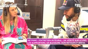 Neymar avec Marion Bartoli pour son interview exclusive sur RMC, diffusée le 15 décembre 2024