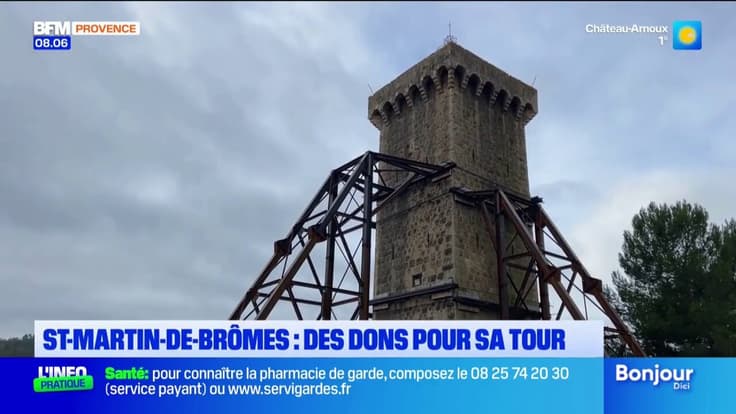 Un élan de solidarité pour préserver la tour de l'horloge à Saint-Martin-de-Brômes