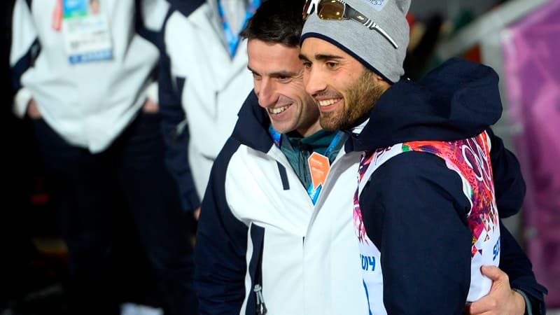 Tony Estanguet avec Martin Fourcade