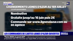 Nice: plus que quelques jours pour commander gratuitement sa carte Lignes d'Azur
