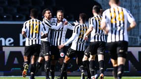 Les joueurs de l'Angers SCO, le 28 février 2021