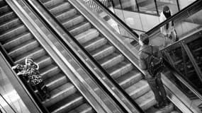 Un homme est mort étranglé par son écharpe restée coincée dans un escalator, mardi 20 mai 2014 (photo d'illustration).