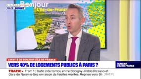 Ian Brossat, sénateur PCF de Paris, estime qu'il faudrait "arriver à 40% de logements publics" dans la capitale