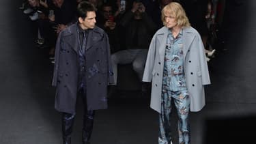 Ben Stiller et Owen Wilson lors du défilé Valentino, le 10 mars 2015