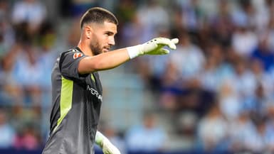 Luca Zidane lors du match Malaga-Grenade (2-2, Liga 2), le 6 septembre 2025