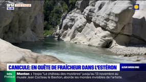 Alpes-Maritimes: la fraîcheur de l'Estéron contre la canicule