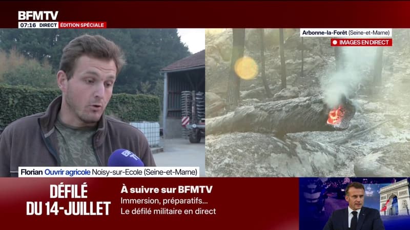"On leur a fait un abri de fortune": les riverains de Fontainebleau font preuve de solidarité envers les pompiers mobilisés sur l'incendie
