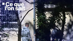 Des enquêteurs à la mosquée de La Grand-Combe, dans le Gard, le vendredi 25 avril 2025.