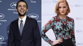 Xavier Dolan et Jessica Chastain