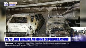Marseille: les images des dégâts de l'incendie dans le parking République