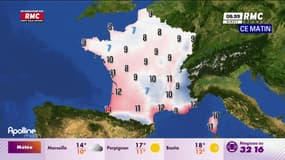 La météo du 13 décembre 2023: pluie et températures en baisse