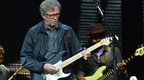 Eric Clapton en 2013 sur la scène du Madison Square Garden à New York.