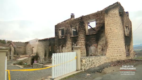 La maison du hameau de Cros, dans le Puy-de-Dôme. 