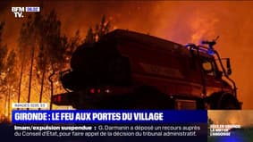 Incendie en Gironde: les images du brasier dont "on ne voit pas la fin"