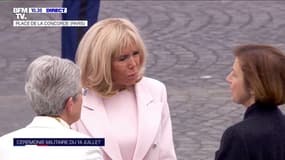 Brigitte Macron est arrivée place de la Concorde pour la cérémonie du 14-Juillet