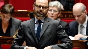 Le Premier ministre français Edouard Philippe à l'Assemblée nationale, le 14 mars 2018