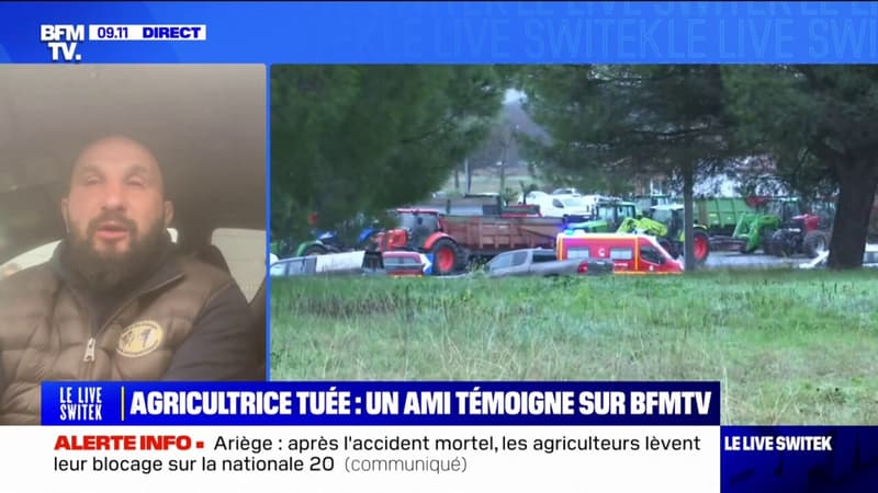 L'émotion de Jérôme Bayle, éleveur et ami de l'agricultrice tuée dans un accident en Ariège