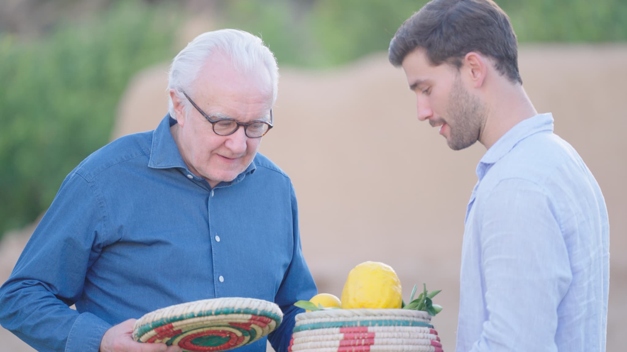 Afonso Salvação Barreto et Alain Ducasse in AlUla 
