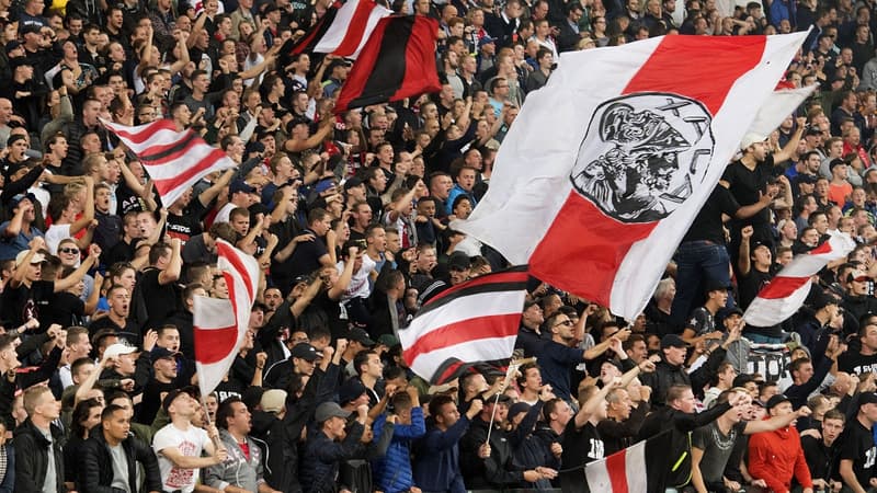 Les supporters de l'Ajax Amsterdam