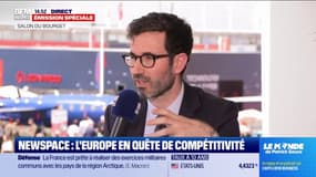 Salon du Bourget: "On a un programme, IRIS², qui vise à protéger les citoyens européens", explique David Cavaillolès, président exécutif d'Arianespace