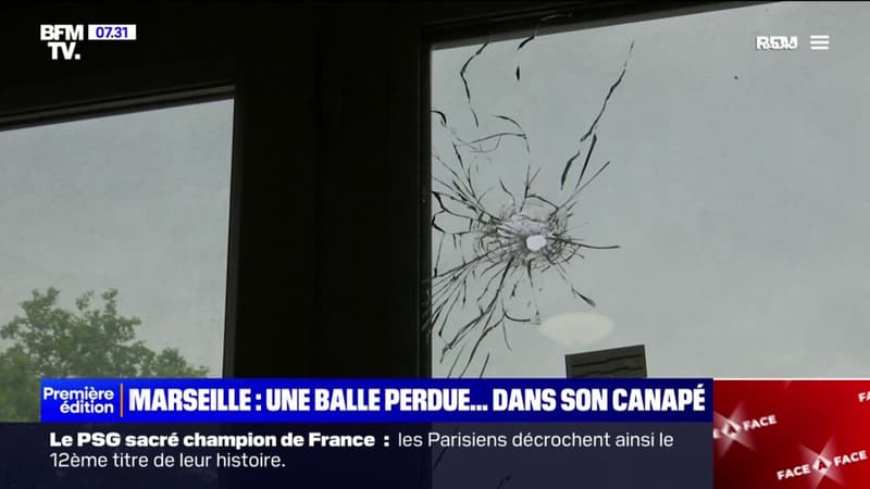 Une balle perdue a atterri dans le canapé d&#039;une habitante de Marseille
