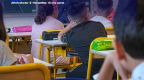 Des élèves d'une classe de primaire à Valence en septembre 2023 (Photo d'illustration).