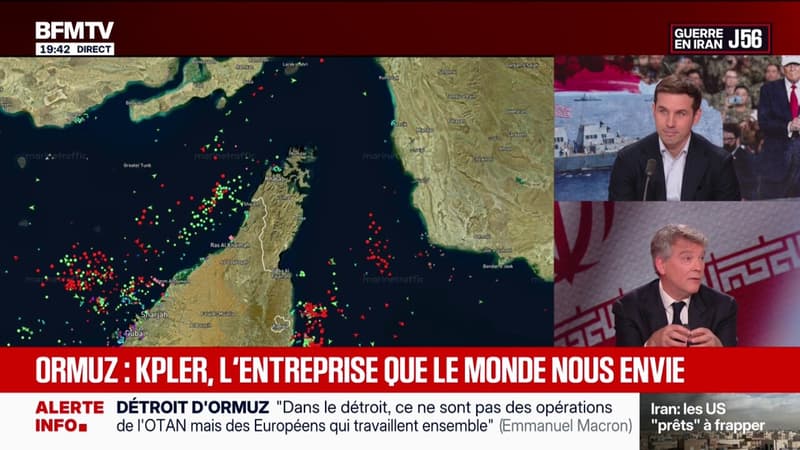 "On a à peu près 3.000 bateaux qui sont coincés": Antoine Pillet, directeur des partenariats de Kpler, révèle comment leur entreprise réalise une cartographie instantanée du trafic maritime dans le détroit d'Ormuz