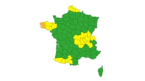 La carte de vigilance météo du 1er janvier