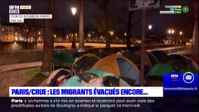 Paris: des migrants évacués des quais en raison des crues