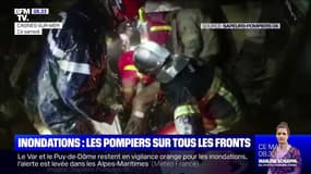 Inondations: les pompiers ont mené 2350 interventions dans le Var et les Alpes-Maritimes