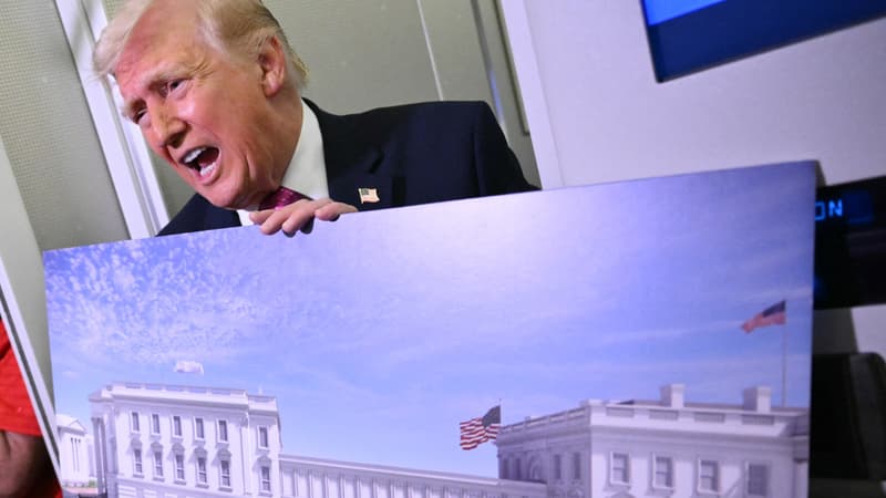 Donald Trump affirme que l'armée construit un complexe militaire sous la future salle de bal de la Maison Blanche