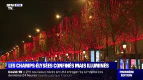 Les Champs-Élysées confinés mais illuminés - 23/11
