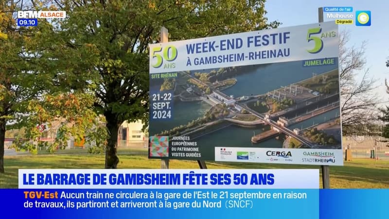 Gambsheim: le barrage fête ses 50 ans