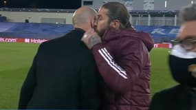 Le bisou entre Zinedine Zidane et Sergio Ramos
