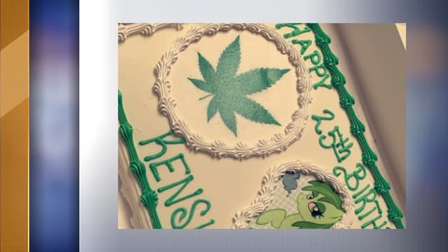 Etats Unis Pour Son Anniversaire Une Jeune Fille Decouvre Une Feuille De Cannabis Dessinee Sur Son Gateau