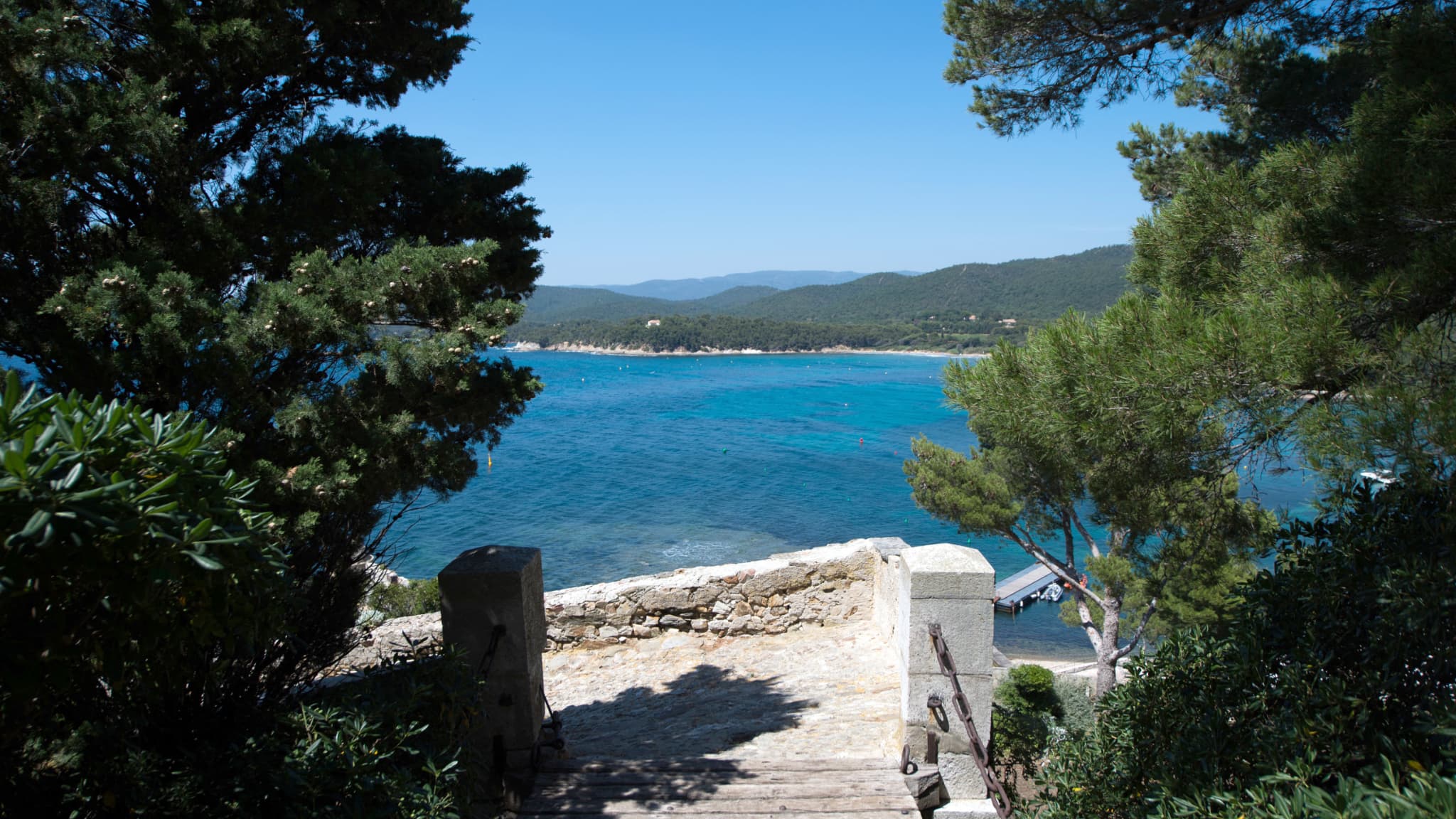 L'entrée du fort de Brégançon, photographiée en juin 2014.