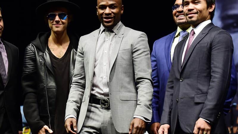 Floyd Mayweather, Manny Pacquiao et.... Justin Bieber
