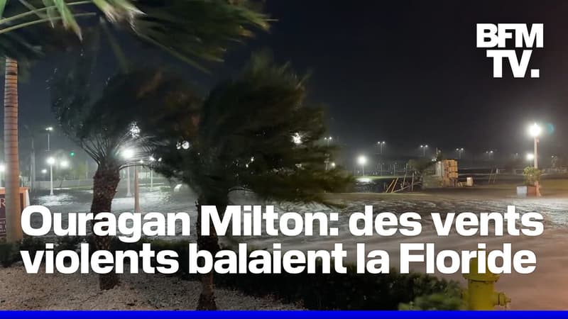 États-Unis: les premières images du puissant ouragan Milton qui balaie la Floride