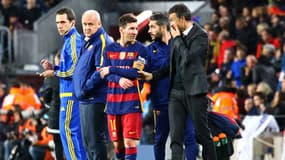 Lionel Messi et Luis Enrique au Barça en décembre 2015