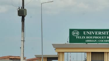 L'entrée de l'université Félix Houphouët-Boigny d'Abidjan, en Côte d'Ivoire