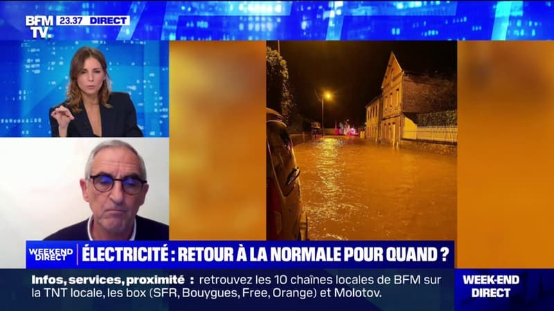 Tempête Ciarán: On s'est retrouvé avec entre 20 et 30 centimètres d'eau dans les rues, témoigne Jean-François Ouvry, maire de Saint-Valery-en-Caux (Seine-Maritime)