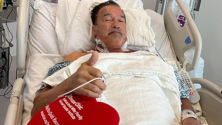 Arnold Schwarzenegger à l'hôpital