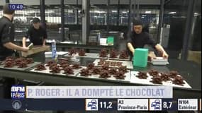 Dans l'atelier de Patrick Roger, le Rodin du chocolat
